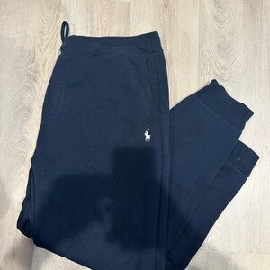 Polo Navy Blue Joggers with Logo